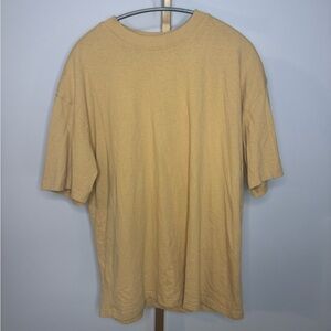 PacSun Tan Basic Short Sleeve Oversized Tee